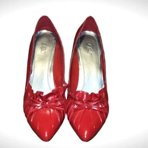 Cato Red Patent Leather Heels